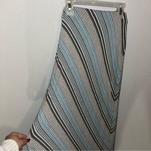 Max Studio Casual Striped Stretchy Long Skirt​​